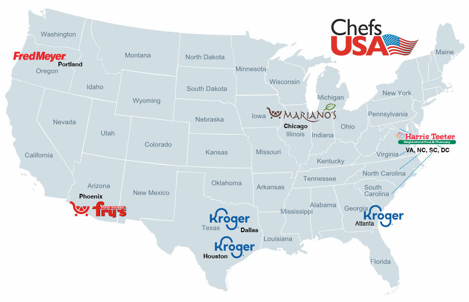 Chefs USA Map